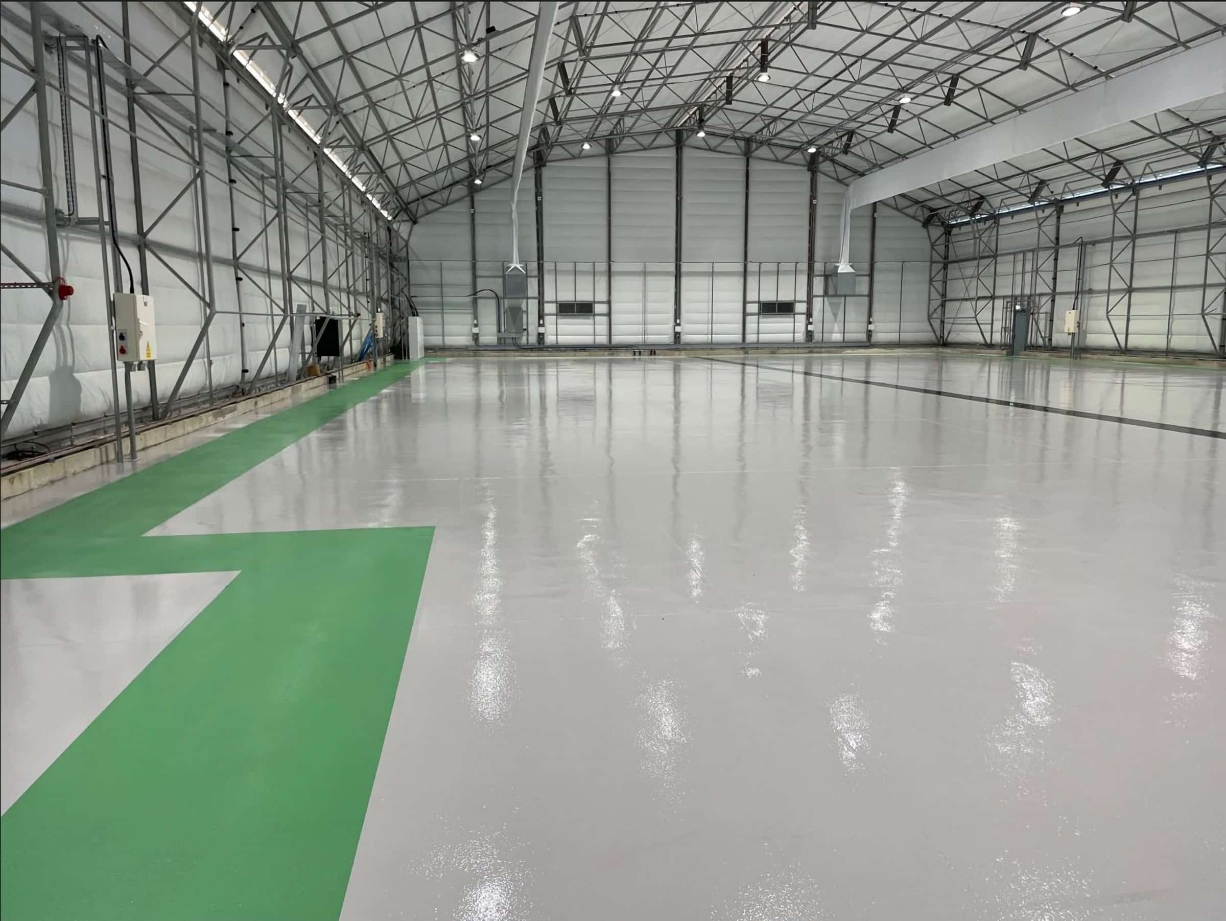 The sky’s the limit for an epoxy floor coating system