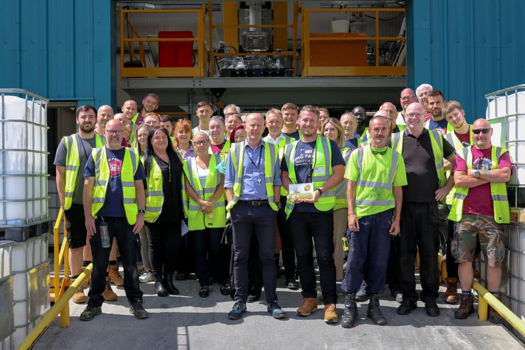 HMG employees celebrate winning Manufacturing Family Business of the Year
