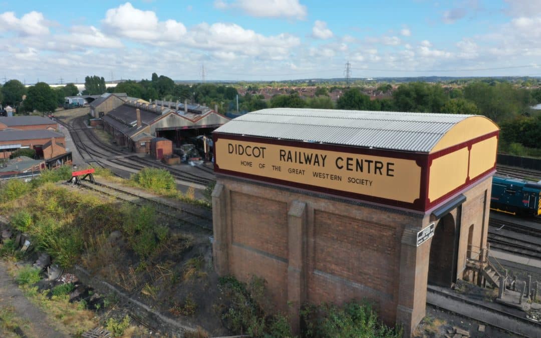 Steam train refuelling tower restoration