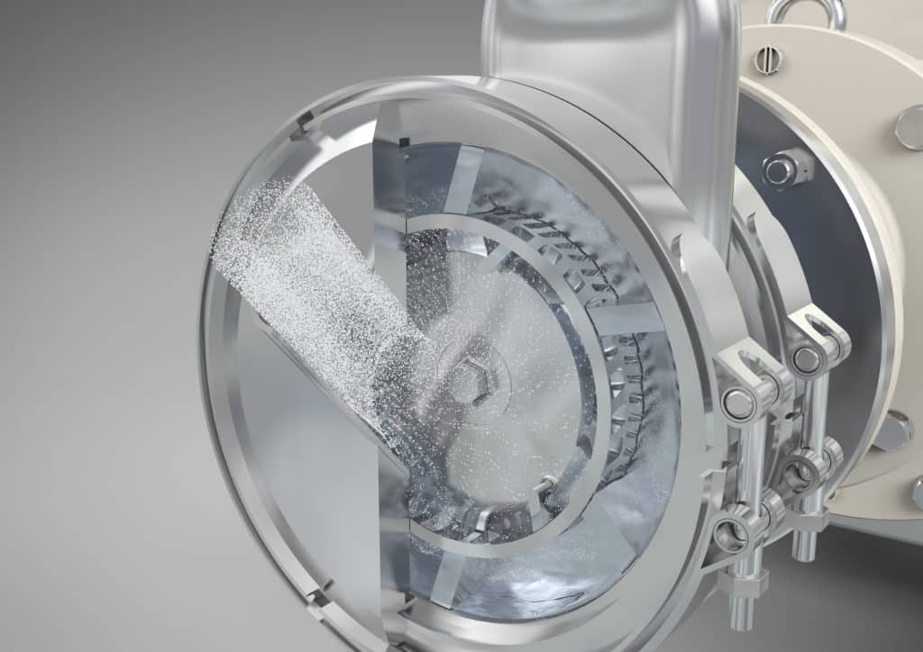 A rotor-stator system