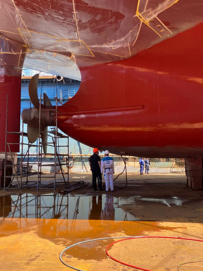 Trito Navigator coated with PPG SigmaGlide 2390