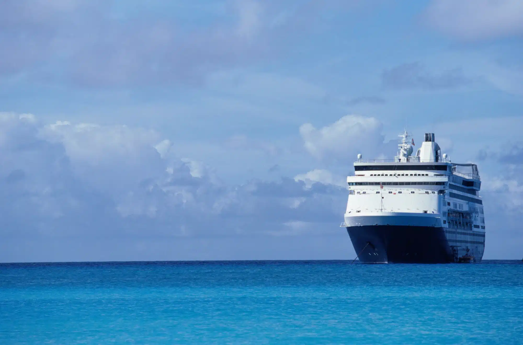 Innovative cruise coatings can benefit ships like this sailing the Caribbean Sea