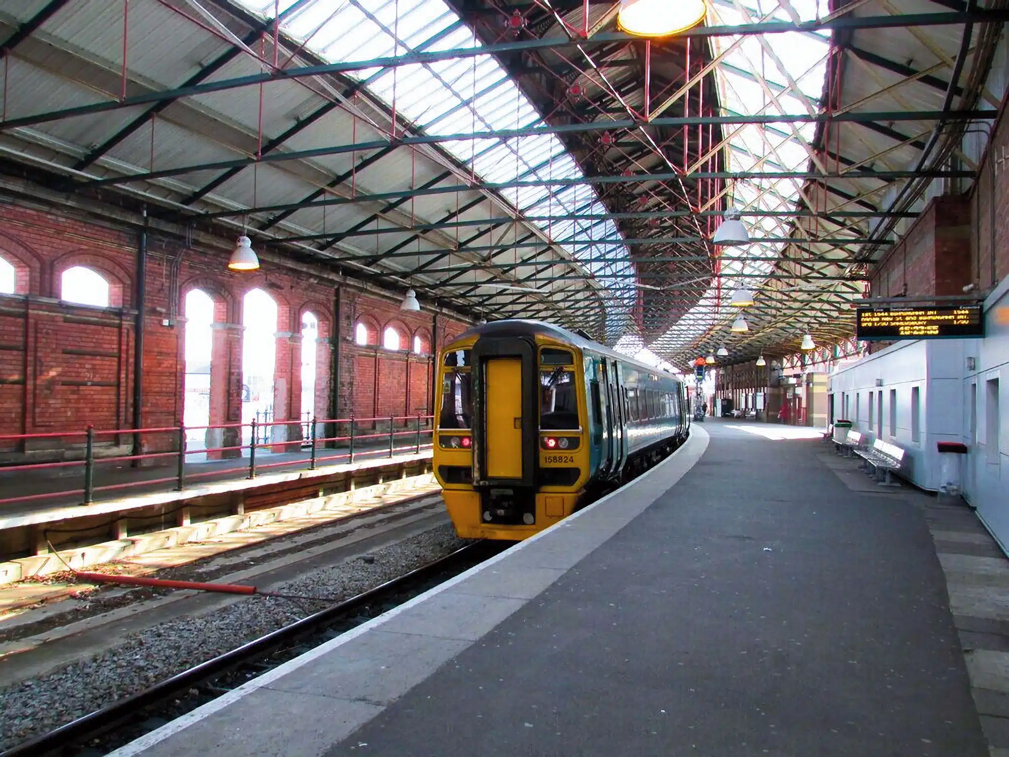 Holyhead rail station in Wales in the UK