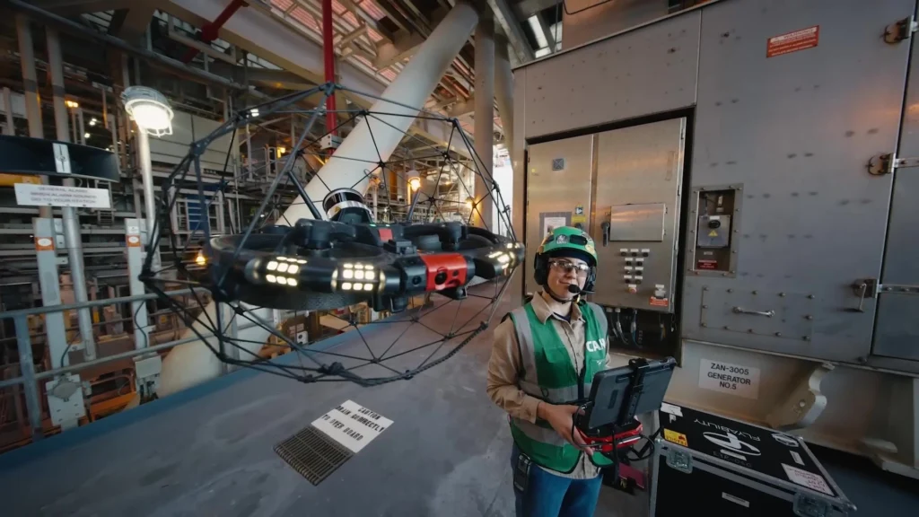 Tori Gibson has transitioned to offshore platform drone inspections