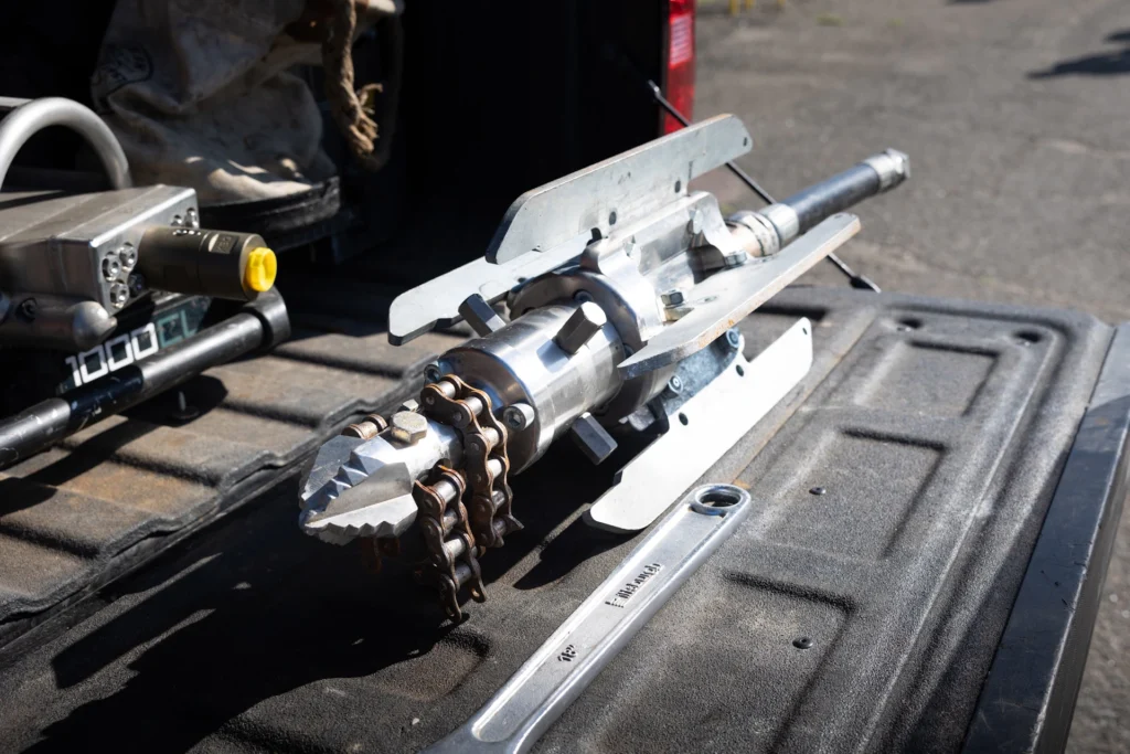 KEG Technologies Chain Cutter nozzle used to clean sewers