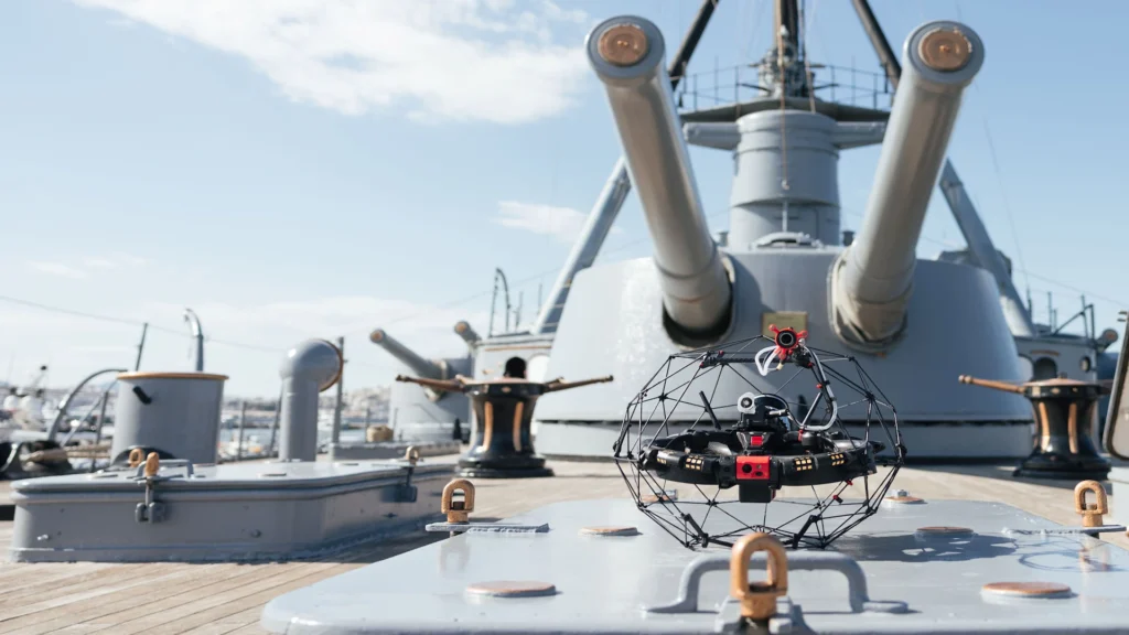 A maritime inspection drone