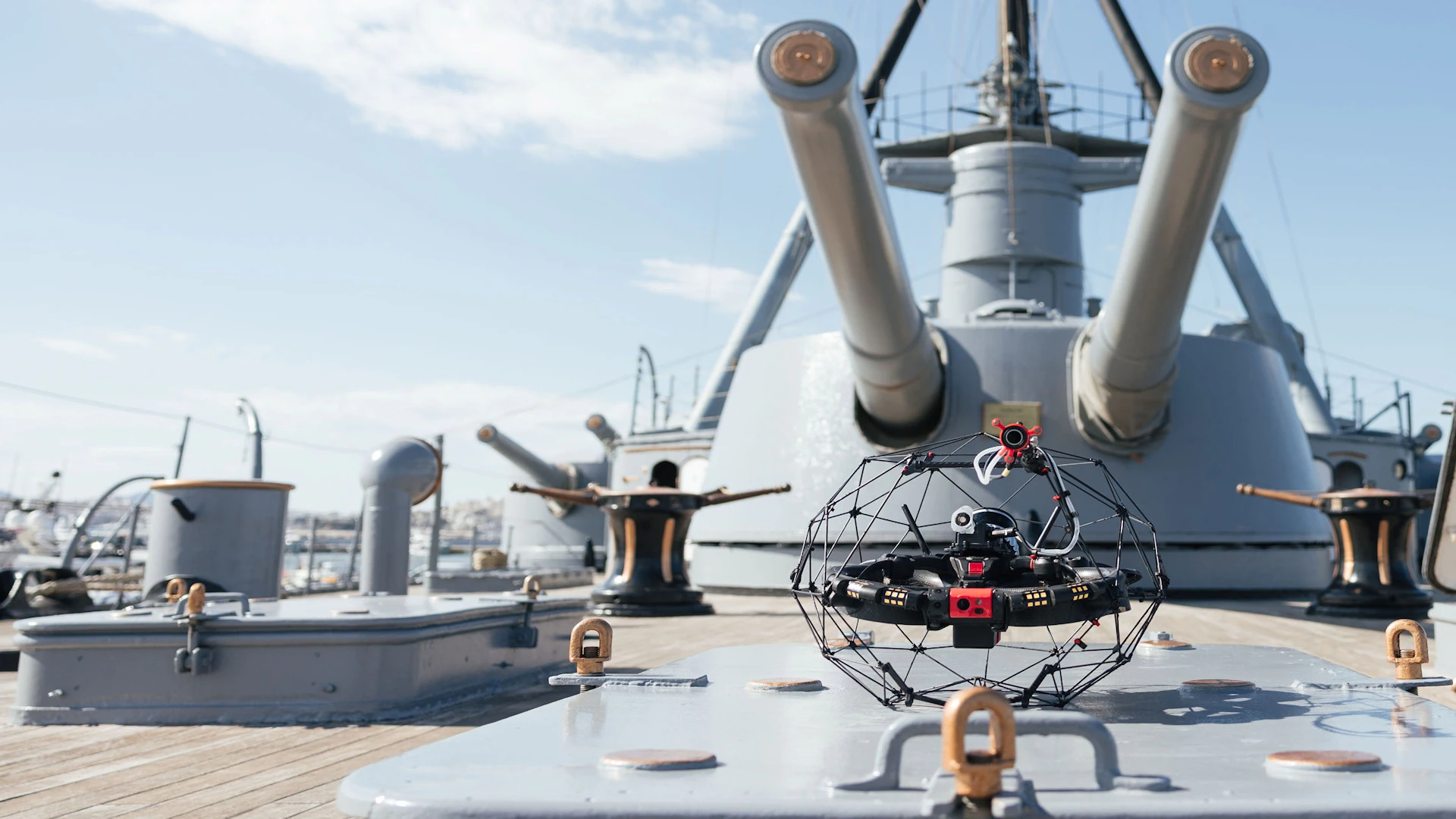 A maritime inspection drone