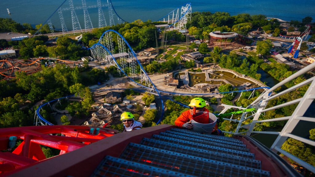 Climbing a roller coaster